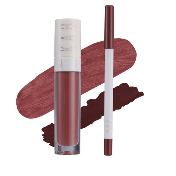 KAB Cosmetics Lip liner + matte lipstick duo in Promiscuous NIB - Picture 2 of 4